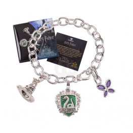 Harry Potter Charm Bracelet Lumos Slytherin (silver plated)